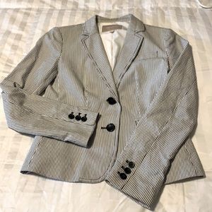 Banana republic, blue & white stripe jacket